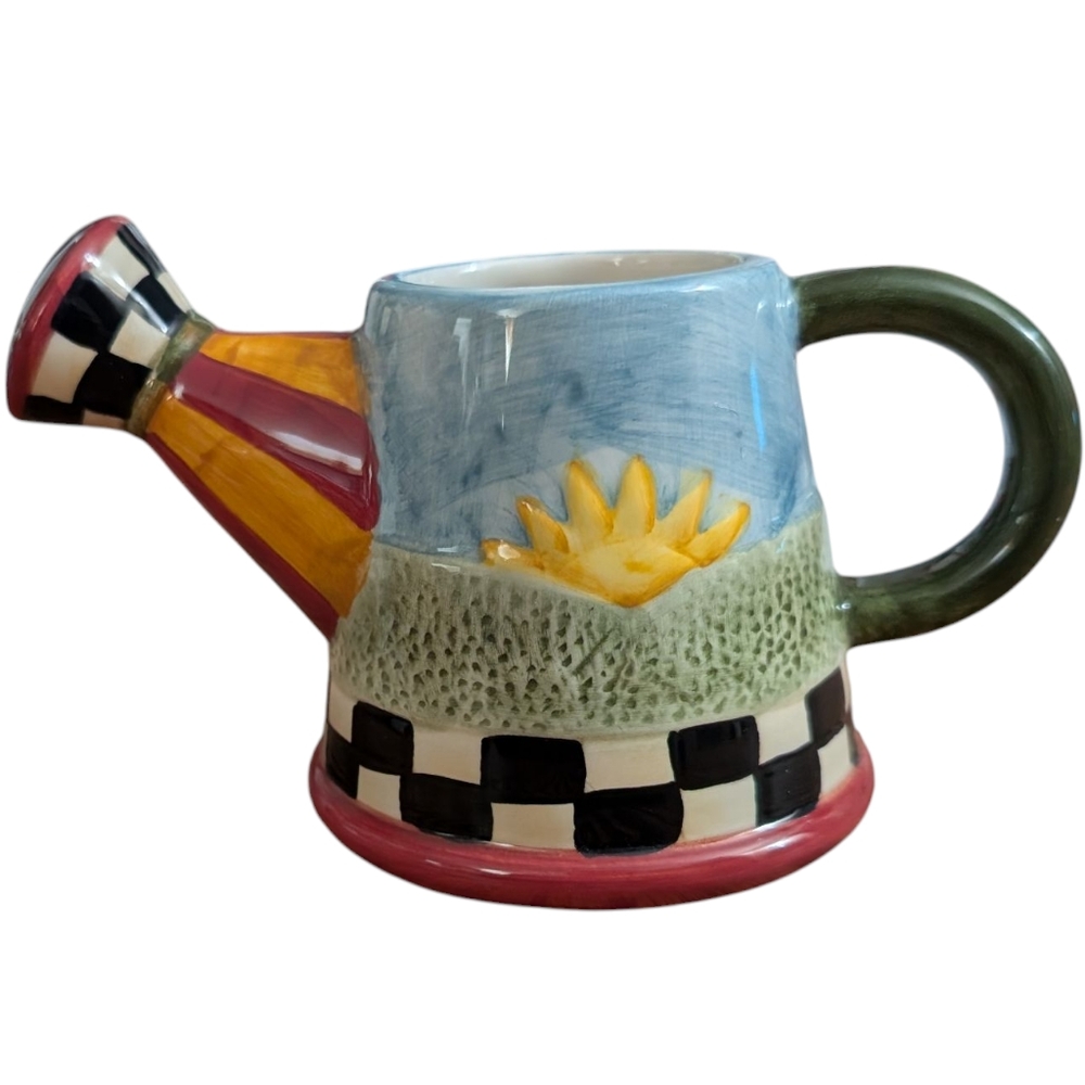 Debbie Mumm Sakura VINTAGE Ceramic Watering Cans - Picture 4 of 9
